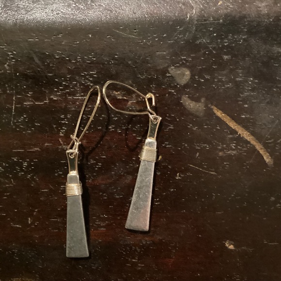 Dangly silver earrings - Picture 4 of 10